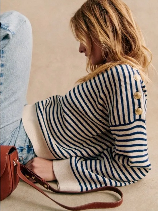 Sezane Sweaters - SEZANE DAISY JUMPER STRIPED SWEATER NWT